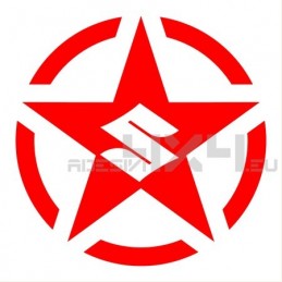 Adesivo stella us army SUZUKI logo 20x20cm