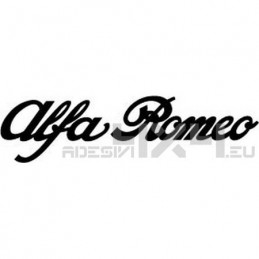 Adesivo scritta alfa romeo
