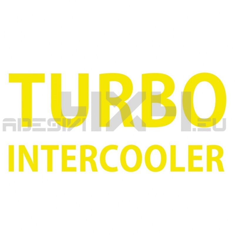 Adesivo TURBO INTERCOOLER mod.e