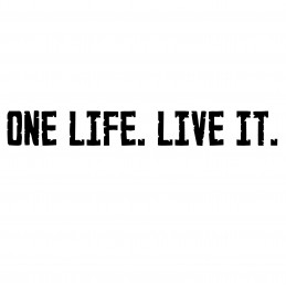 Adesivo One Life Live it scritta mod.c