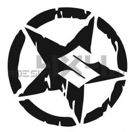 Adesivo stella consumata SUZUKI logo