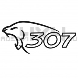 Adesivo Peugeot lion 307