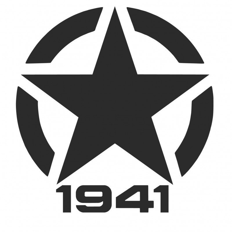 Adesivo stella US ARMY 1941 v3