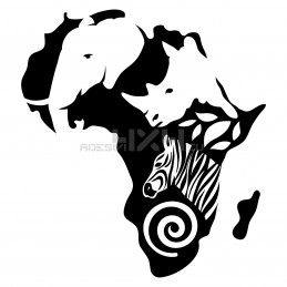 Adesivo africa animali