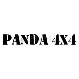 Adesivo Panda 4x4 scritta 04