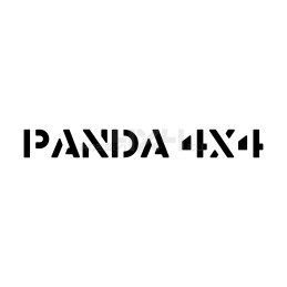 Adesivo Panda 4x4 scritta 03